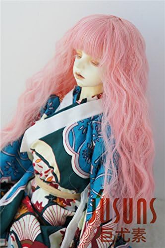 JD223 8-9inch 21-23cm розово меки перики на кукли собазу 1/3 SD отпорност на топлина Мал бран BJD кукли за коса смола додатоци за кукли