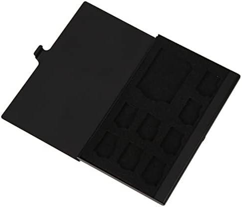 Мијалник за притисок 9 во 1 преносна Menmory Card Case Monlolayer Aluminum 1SD+ 8TF Micro SD картичка за складирање на кутии за држач за