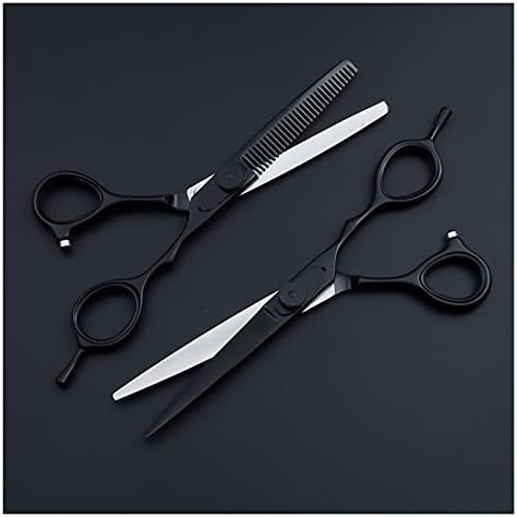 Професионални Ножици За Чешлање Миленичиња Ножици За Сечење Ножици За Разредување Црни Фризерски Ножици Рамни Ножици