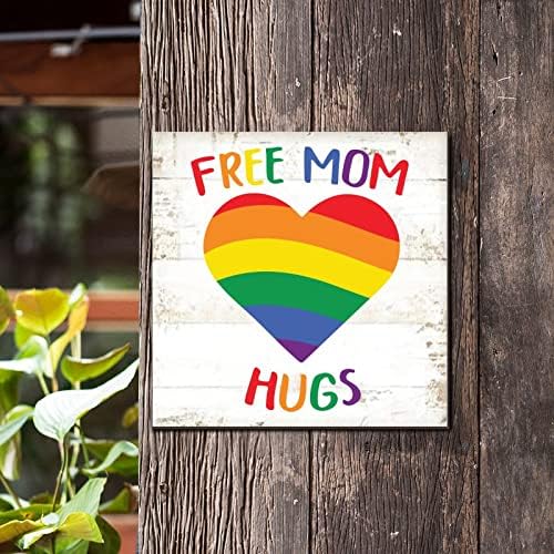 Декстична гордост Виножито дрвени знаци фарма куќа бесплатна мајка прегратка виножито срцево wallид плакета напредок на гордоста дрво