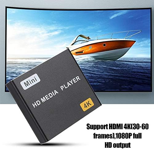 HDMI Media Player, 4K 1080p Full HD Digital Media Player Поддршка HDMI/AV излез, репродукција на видео и фотографии со USB диск/SD картички/надворешни уреди за Android