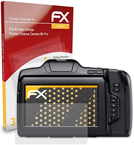 atFoliX Заштитник На Екранот Компатибилен Со Blackmagic Дизајн Џеб Кино Камера 6K Про Екран Заштита Филм, АНТИ-Рефлектирачки И Амортизирачки FX