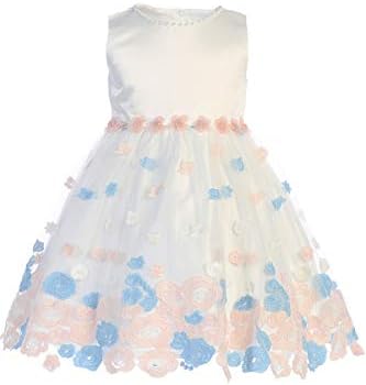 Пинк принцеза дете велигденски фустани за девојчиња, фустани за специјални прилики на девојчињата, елегантни елементи на Вестидос