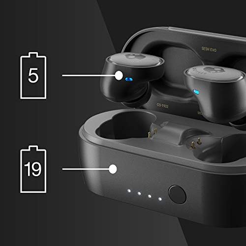 SkullCandy Sesh Evo True Wireless Bluetooth Bluetooth Earbuds компатибилни со iPhone и Android / Charging Case и микрофон / одлично за теретана,