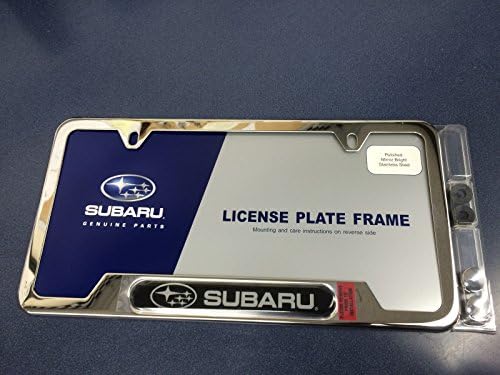 Subaru Impreza Steel Record Plate Frame SOA342L127 Subaru Logo Outback Legacy WRX Sti Impreza Forester Tribeca Crossstrek Brz Ascent Solterra