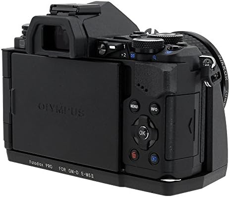 Fotodiox Pro, All Metal Black Camera and Grank за Olympus OM-D E-M5 Mark II огледало без огледало на дигитална камера со пристап до
