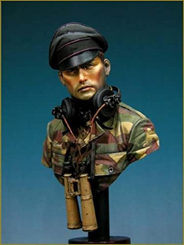 ETRIYE 1/10 смола карактер биста модел на WWII германски командант Die Cast Model Bust Kit /YN682