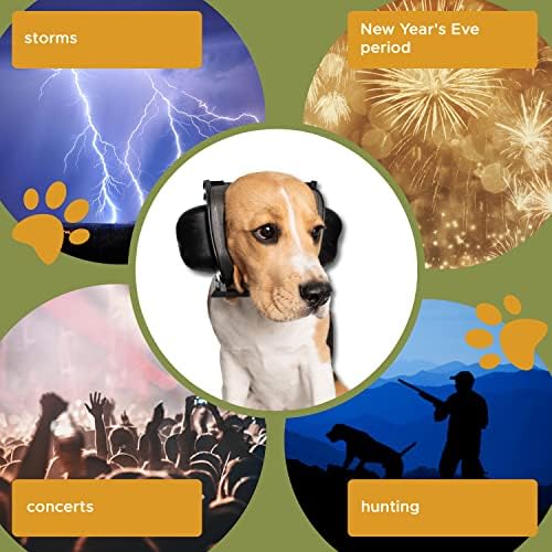 Куче Уво Пригушува Заштита од Бучава 32dB NRR, Безбедни Кучиња Уши Слушалките за Заштита На Слухот Се Достапни Во Екстра Голема Големина, Боја: