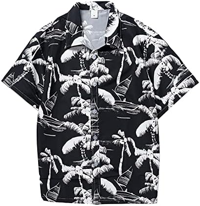 2023 Нови маички за мажи пролет за машка јака за кратки ракави со кратки ракави со кратка лабава блуза компресија долга