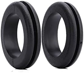 Црна гума жици за прстен кабел со двојно еднострана калем о-прстен прстен прстен 3мм/4мм/5мм/6мм/7мм/8мм/10мм 50 парчиња