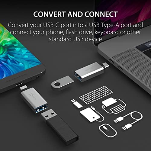 J5Create USB Type-A до VGA Display Adapter + USB C до USB Type-A адаптер