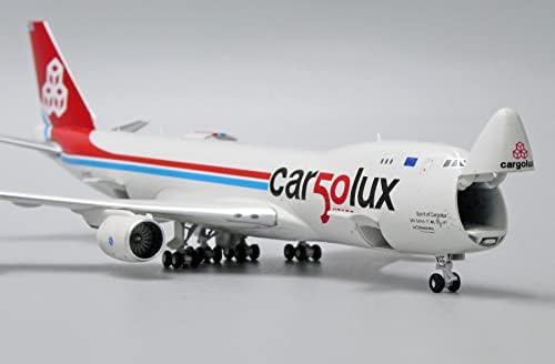 JC Wings Cargolux за Boeing B747-8F LX-VCC 50-годишнина Отворен нос 1/400 Диекаст Авион ПРЕГОРАБОТНИ МОДЕЛ
