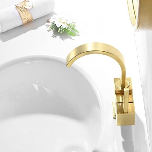 Тапа за мијалник за бања со метална појава на одвод од Phiestina, WF017-4-ORB+SGF05-BG