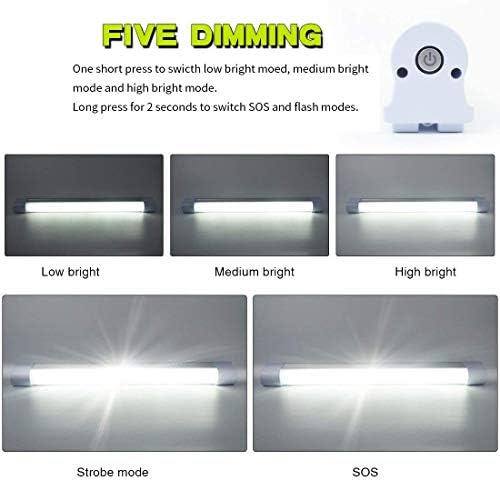 LED LED цевка Магнетна светлина за работа со магнетна светлина 6000lumens 5 Опции за осветлување Кампување на фенер USB USB преносни