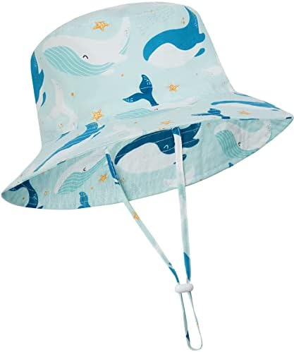 Бебе сонце капаче за мали деца, лето сонце заштитнички деца капи на плажа широки облици на отворено кампување капа за момчиња девојчиња