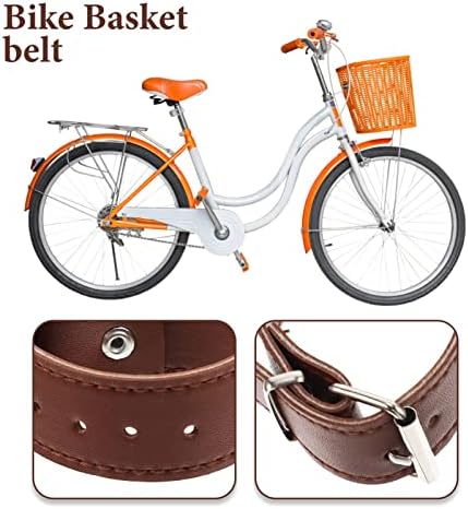 Замена на велосипед Кисангел 1Паир, кожен ремен за велосипед, прилагодлив лента за корпи за рачка за скутер за велосипеди, светло