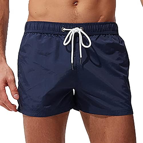 Niuqi Mens Running Shorts со мрежни постави атлетски спортски шорцеви со zip џебови двоен слој