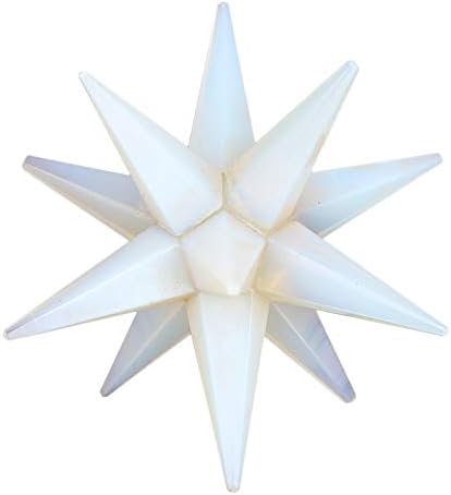 CraftStribe Opalite 12 поени Merkaba Star Reiki Исцелување кристално балансирање на духовна енергија