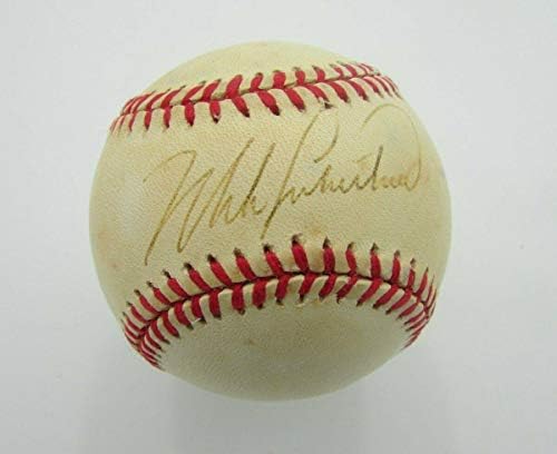 Мајк Либертал Фили го потпиша/Автограмираше ОМЛ Бејзбол JSA 141095 - Автограмирани бејзбол