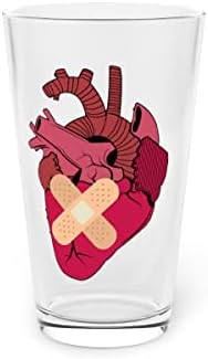 Пиво Стакло Пинта 16oz Новина Кардиолог Кардиологија Хирургија Секција Закрепнување Смешен Срцев Кардиоваскуларен Третман Олеснување