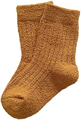 Мали Момчиња Девојчиња Детски Чорапиerm И Зима Обложени Термални Чорапи Бебешки Спортови Девојче Фустан Чевли
