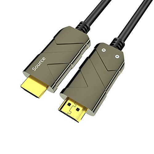 Bifale 8K Fiber Optic HDMI кабел 40ft, Fiber HDMI 2.1 Cable Поддршка 8K@60Hz, 4K@120/60Hz, 48Gbps, HDR 10, EARC, HDCP2.2, 4: 4: 4, компатибилен