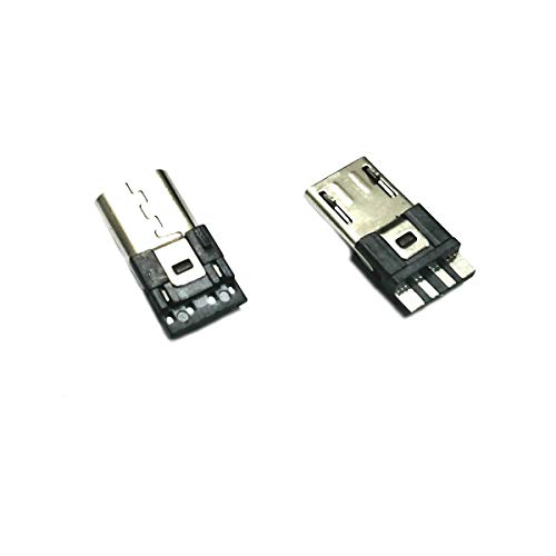 LYLGO 20PCS USB Тип Б Стандард Микро Порта Машки Приклучок За Лемење Директен Приклучок Приклучок За Лемење Заварување Заварување Плоча ЗА Самостојно НАПОЈУВАЊЕ USB Напој