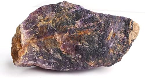 ZD1226 1PC 500-1500G Голема природна сурова сурова виолетова флуоритна кварц кристална карпа Reiki камен заздравување примерок минерали