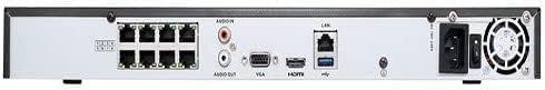 ERI-K108-P8 H.265 8 Channel POE 4K 8MP мрежен рекордер NVR, Plug & Play, 2TB Storage претходно инсталиран, оригинална американска