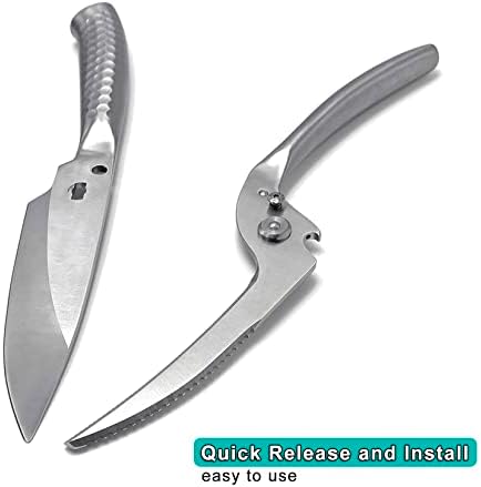 Sgnekoo кујнски ножици мултименски кујнски ножици Премиум 30cr13 не'рѓосувачки челик голема тешка секачка секачка општа употреба за