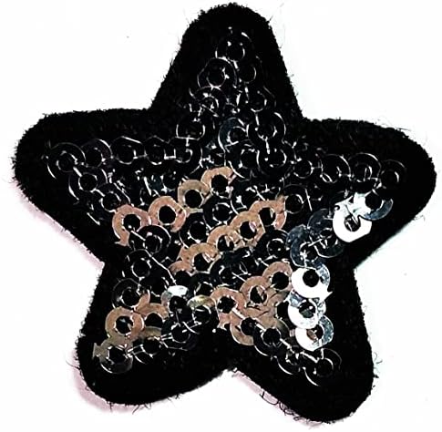 Кленплус Мини Пенлива Ѕвезда Лепенка Сребрена Ѕвезда Налепници Занаети Уметност Поправка На Шиење Везено Железо На Шие На Лепенки