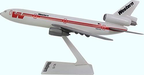 Западната бела шема DC-10 Авионски модел Минијатурен модел Пластична снимка 1: 250 Дел ADC-01000-009