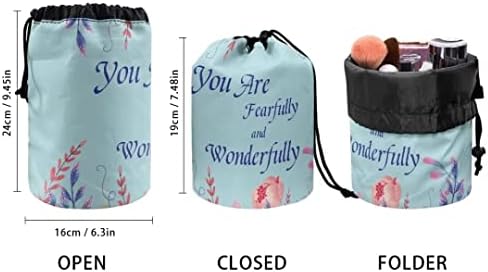 Пзукиу Цветно Писмо Патување Торба За Шминка Тоалетна Кутија Со Внатрешни Џебови Голема Козметичка Торба Пренослива Торбичка За Шминка Организатор