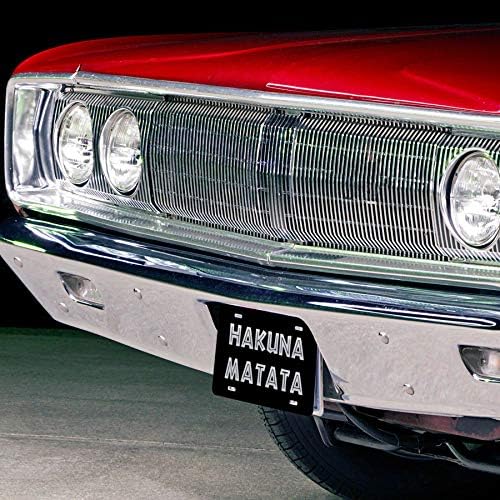Регистарска табличка Хакуна Матата | Изграден алуминиум | 6-инчи од 12-инчи | Автомобил камион RV приколка wallидна продавница