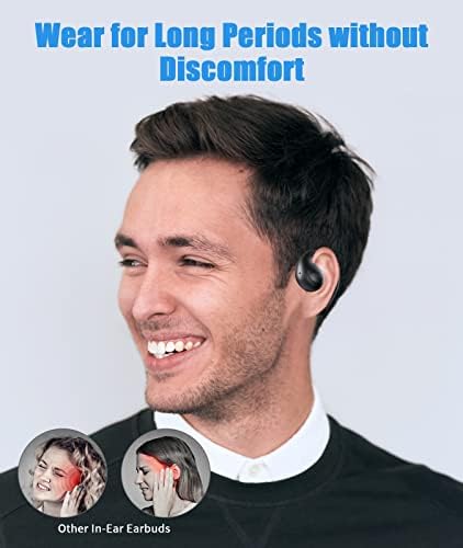 Слушалки за отворено уво Ортизан, вградени во микро-безжични ушни уши со слушалки за водоотпорни шини 5,3 и IPX67, со двојни динамички возачи