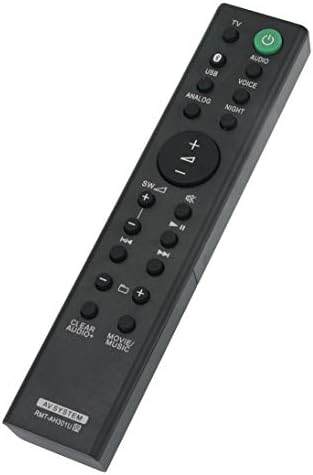 RMT-AH301U го замени далечинскиот управувач за Sony Sound Bar HTMT300/B HT-MT300/B HT-MT300 HT-MT301 HT-MT300/W HT-MT300W HTMT300B HTMT300