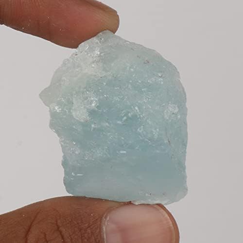 GemHub 86,95 CT Природно голем кристал Reiki Chakra Aqua Sky Aquamarine Loose Gemstone за Tumbled, Meditation & Reiki Crystal