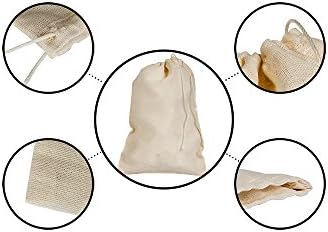 Памучни торби со муслин 1000 сметаат природно влечење, направено со памук во САД со небесни подароци