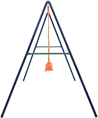 Aoof Swing Set дрво замав за деца на отворено игра игралиште, дрвја, игралиште, со 2 места челик