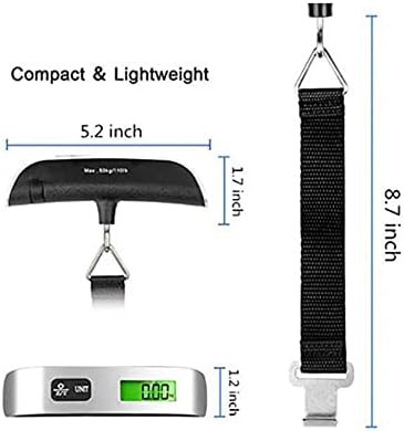 Скала за Багаж, Лесна За Носење, Мала По Големина, Погодна За Носење, 110 фунти, Ќе биде Популарна Скала За Багаж Во Иднина