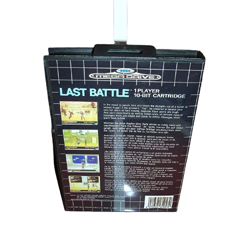 Последната битка на Адити Последна битка ЕУ со кутија и прирачник за Sega Megadrive Genesis Video Game Console 16 bit MD картичка