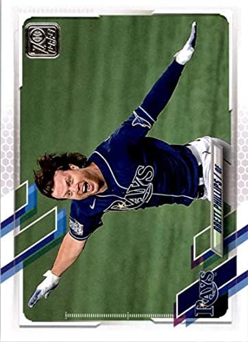 2021 Топпс #586 Брет Филипс Тампа Беј Рејс серија 2 MLB картичка за тргување со бејзбол
