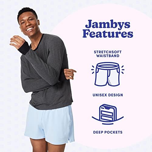 Jambys | Куќа шорцеви | Боксери со џебови | Унисекс салон, пижама и шорцеви за спиење за жени и мажи