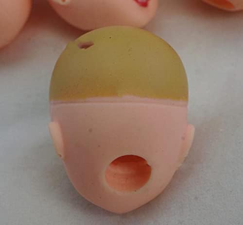 Welliestr 50pcs имаат боја кукла глава мека пластична играчка кукла за пренесување на кукли за пренесување шминка за глави за BJD