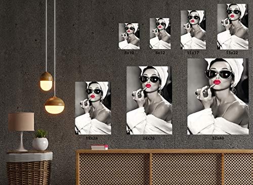 Одри Хепберн Нов постер за фотографии Убави усни Одри Хепберн портрет подарок за нејзиниот постери за постери на Тифани 8 x 12