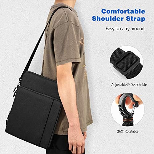 Моко 12,9 инчен таблет торба за ракави за носење со џебови одговара на iPad Pro 12.9 M2 2022/2021/2020/2018, Површински лаптоп Go 12.4 ,