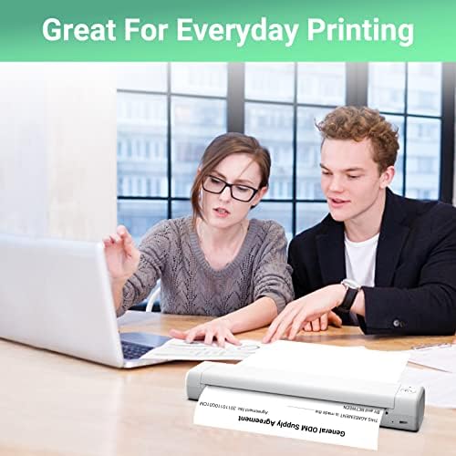 Хартија за термички печатач Одаро 8,5 x 11 Со големина на буква, повеќенаменска канцеларија Бела хартија - 200 листови, компатибилен