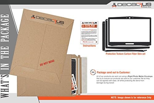DecalRus - Заштитна декларација за Dell Latitude E7440 лаптоп црни јаглеродни влакна кожа кожи за декора за обвивка за обвивка Cflatitudee7440Black