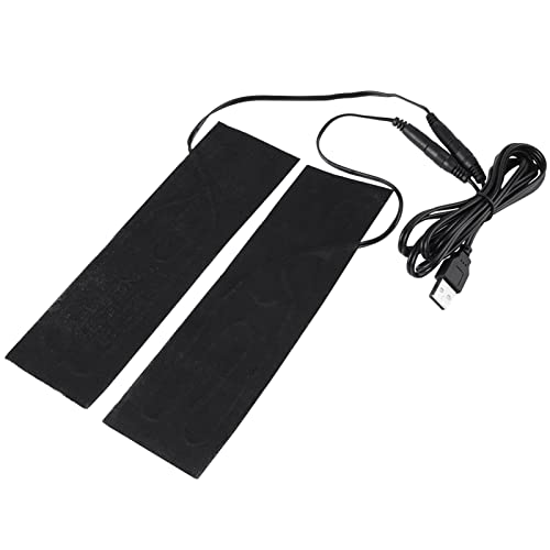 USB грејач на електрична ткаенина, 1 пар 5V USB Електричен Електричен Електричен Електрик Филм за греење на грејачи за затоплување на