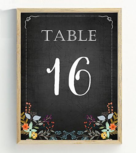 Дарлинг сувенир, стил на креда 1-50 броеви на табели со креда табла за свадбени картички за свадба Декор картички